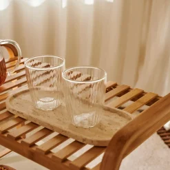 CASA Pausa Vaso De Doble Pared Juego De 2 Transparente| Vasos Para Té