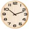 CASA Plywood Reloj De Pared Natural| Campanas
