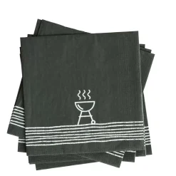 CASA Pure Bbq Paquete De 20 Servilletas Varios Colores| Servilletas