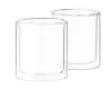 CASA Relax Vaso De Doble Pared Juego De 2 Transparente| Vasos Para Té