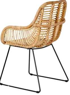 CASA Rotan Silla De Comedor Natural| Sillas De Comedor