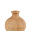 CASA Rubberwood Florero Decorativo| Floreros