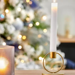 CASA Rustic Vela Candelabro Blanco| Velas