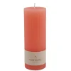 CASA Rustic Vela Estriada Naranja| Velas