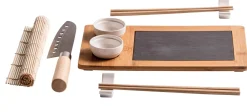CASA Samourai Juego Para Sushi De 10 Piezas Natural| Instrumentos De Cocina