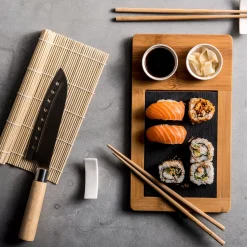 CASA Samourai Juego Para Sushi De 10 Piezas Natural| Instrumentos De Cocina