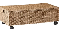 CASA Seagrass Caja De Almacenaje Con Ruedas Natural| Arcas Para Almacenaje