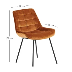 CASA Silka Silla De Comedor Negro, Marron| Sillas De Comedor