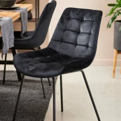 CASA Silka Silla De Comedor Negro| Sillas De Comedor
