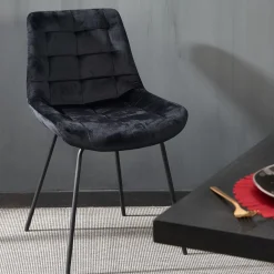 CASA Silka Silla De Comedor Negro| Sillas De Comedor