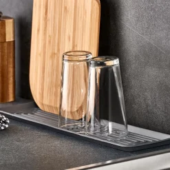 CASA Sink Tapete Para Escurrir Gris| Accesorios De Cocina