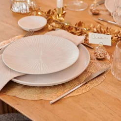 CASA Soulstripes Clay Plato Verde| Platos