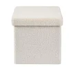 CASA Stor Puf Plegable Funcion Almac. Blanco| Pufs De Almacenaje