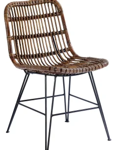 CASA Sumatra Silla De Comedor Negro, Marron| Sillas De Comedor