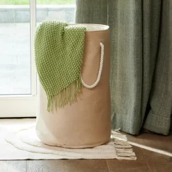 CASA Sunset Cesta Para Colada Beis| Cesto De La Ropa