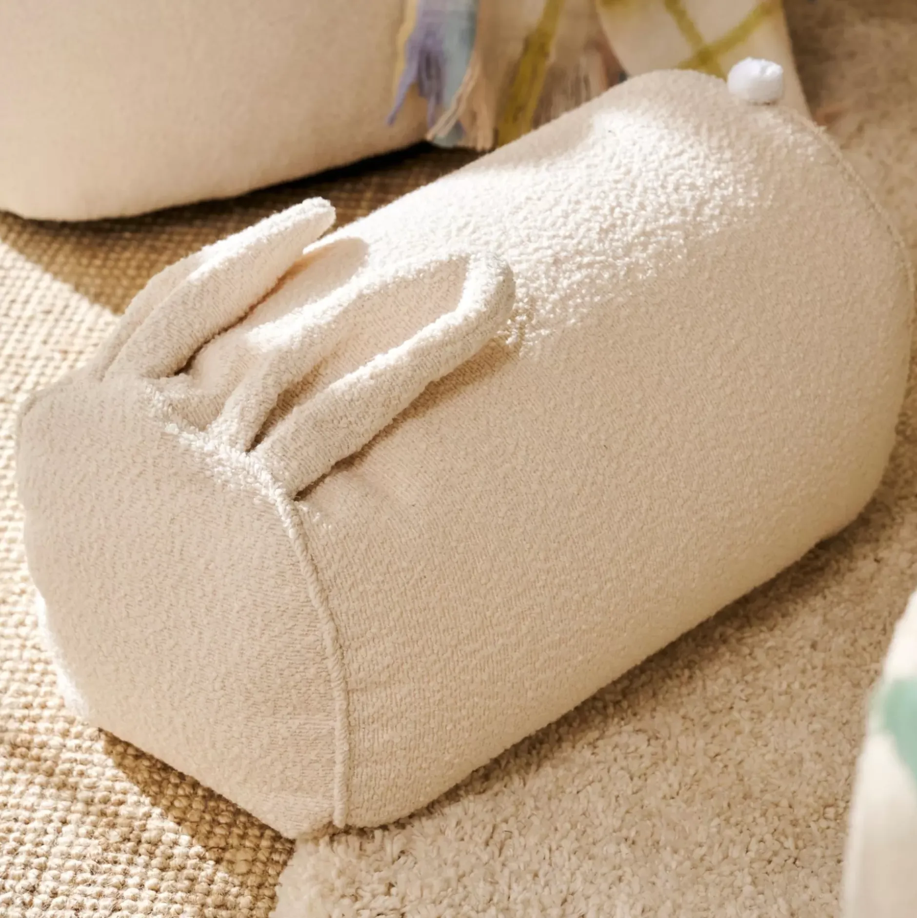 CASA Teddy Bunny Puf Blanco Apagado| Pufs