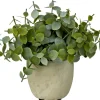 CASA Terra Planta En Maceta Blanco, Verde| Plantas Artificiales