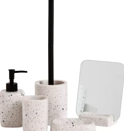 CASA Terrazzo Jabonera Blanco| Accesorios De Tocador