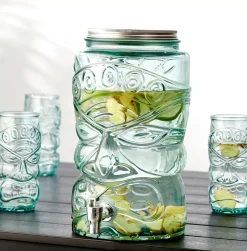 CASA Tiki Bidon Transparente| Dispensadores Bebidas