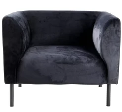 CASA Tilly Tela: Terciopelo Neg| Sillones