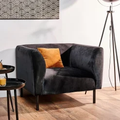 CASA Tilly Tela: Terciopelo Neg| Sillones
