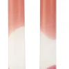 CASA Two Velas Juego De 2 Blanco, Rojo, Multicolor, Color Rosa Viejo| Velas