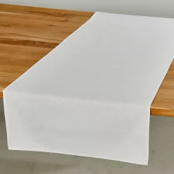 CASA Uniline Camino De Mesa Blanco Apagado| Caminos De Mesa