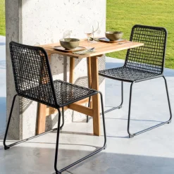 CASA Utah Mesa Plegable Marron| Mesas De Jardín