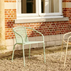 CASA Verona Silla Apilable Aguamarina| Sillas De Jardín