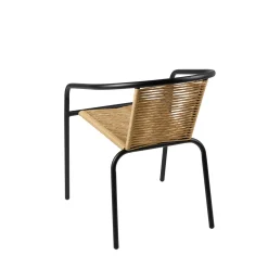 CASA Verona Silla Apilable Natural| Sillas De Jardín