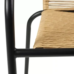 CASA Verona Silla Apilable Natural| Sillas De Jardín