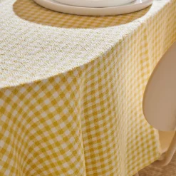 CASA Vichy Mantel Amarillo| Manteles