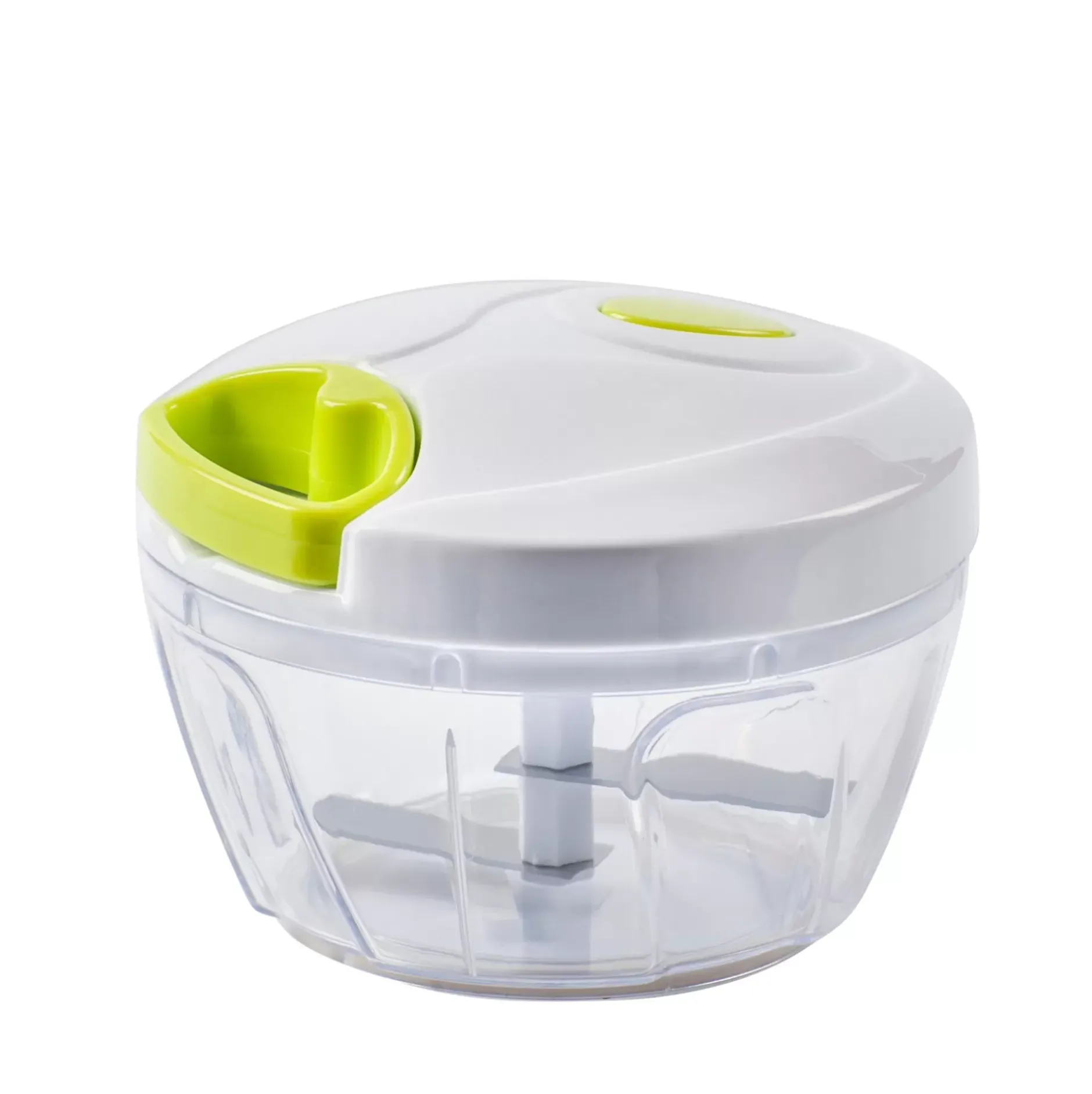 CASA Vida Verde Mini Cortador Blanco, Verde, Transparente| Cuchillas Picadores