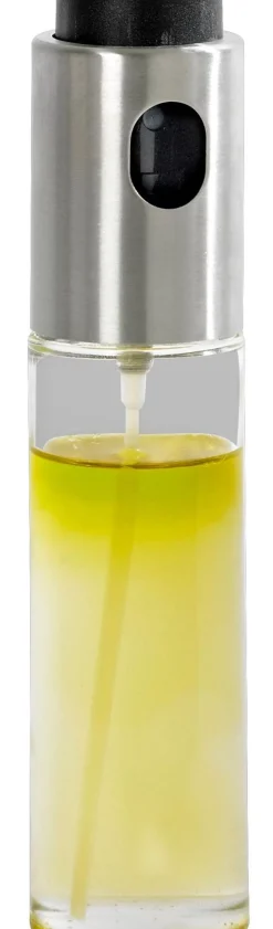 CASA Vinaigre Aceitera-Vinagerera Negro, Plateado, Transparente| Aceiteras