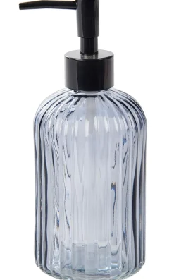 CASA Vitrum Dispensador De Jabon Negro, Gris Oscuro| Accesorios De Tocador