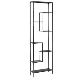 CASA William Estanteria De Pared Negro| Estanterías
