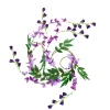 CASA Wisteria Guirnalda Verde, Morado, Morado Claro| Ramos Artificiales