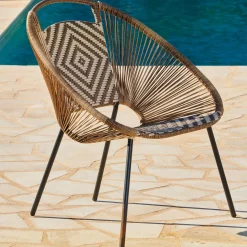 CASA Yuma Silla Lounge Natural| Sillas Lounge