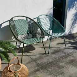 CASA Yuma Silla Lounge Verde| Sillas Lounge