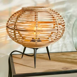 CASA Zanzi Lampara De Mesa E27 Natural| Lamparas De Mesa