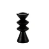 CASA Zigzag Soporte Para Vela Pequena Negro| Soprortes Para Velitas