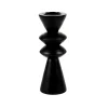 CASA Zigzag Soporte Para Vela Pequena Negro| Soprortes Para Velitas